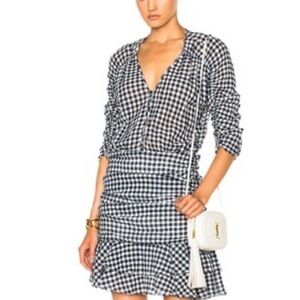 Veronica Beard Black and White Long Sleeve Dress